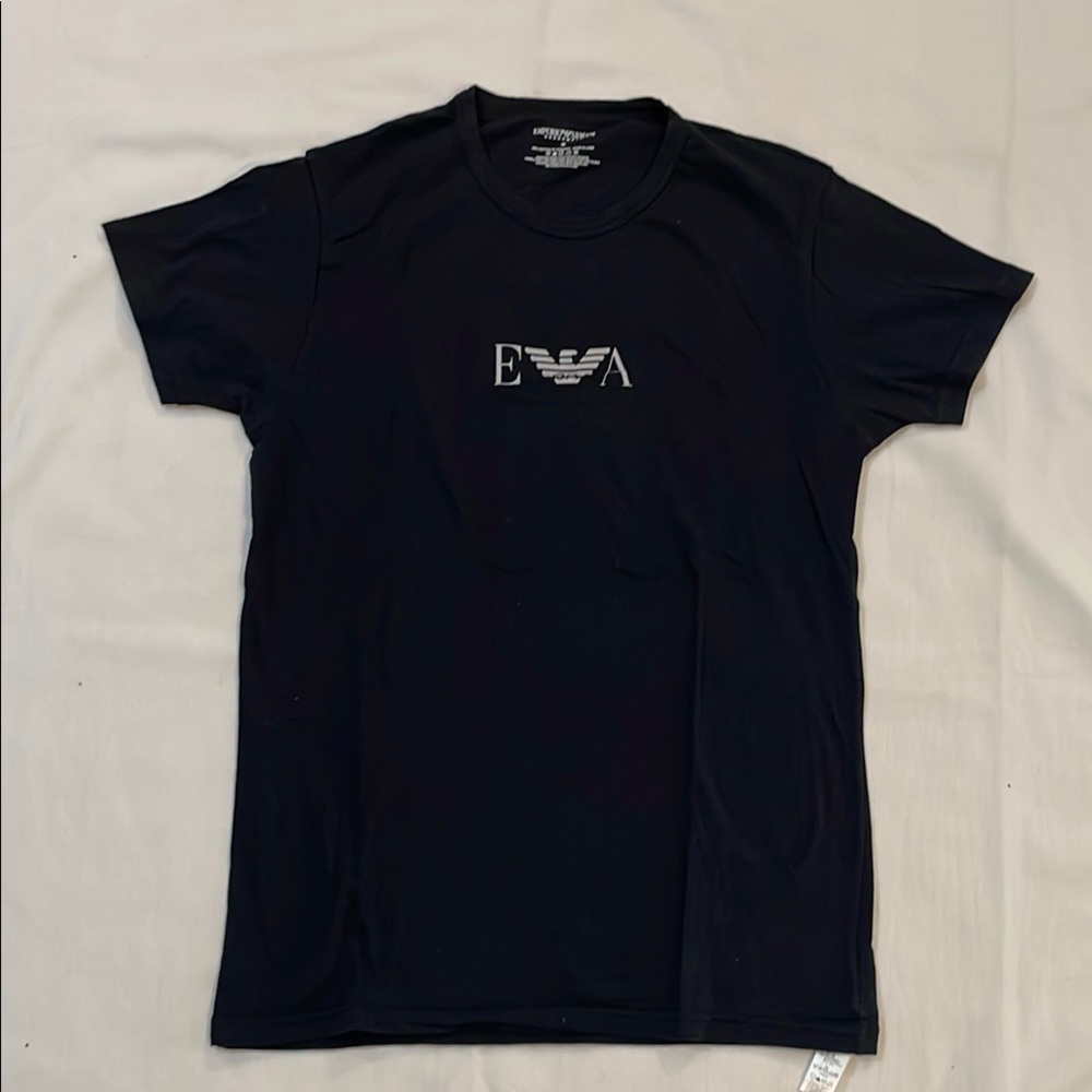 Emporio Armani Black Short Sleeve Tee Essential